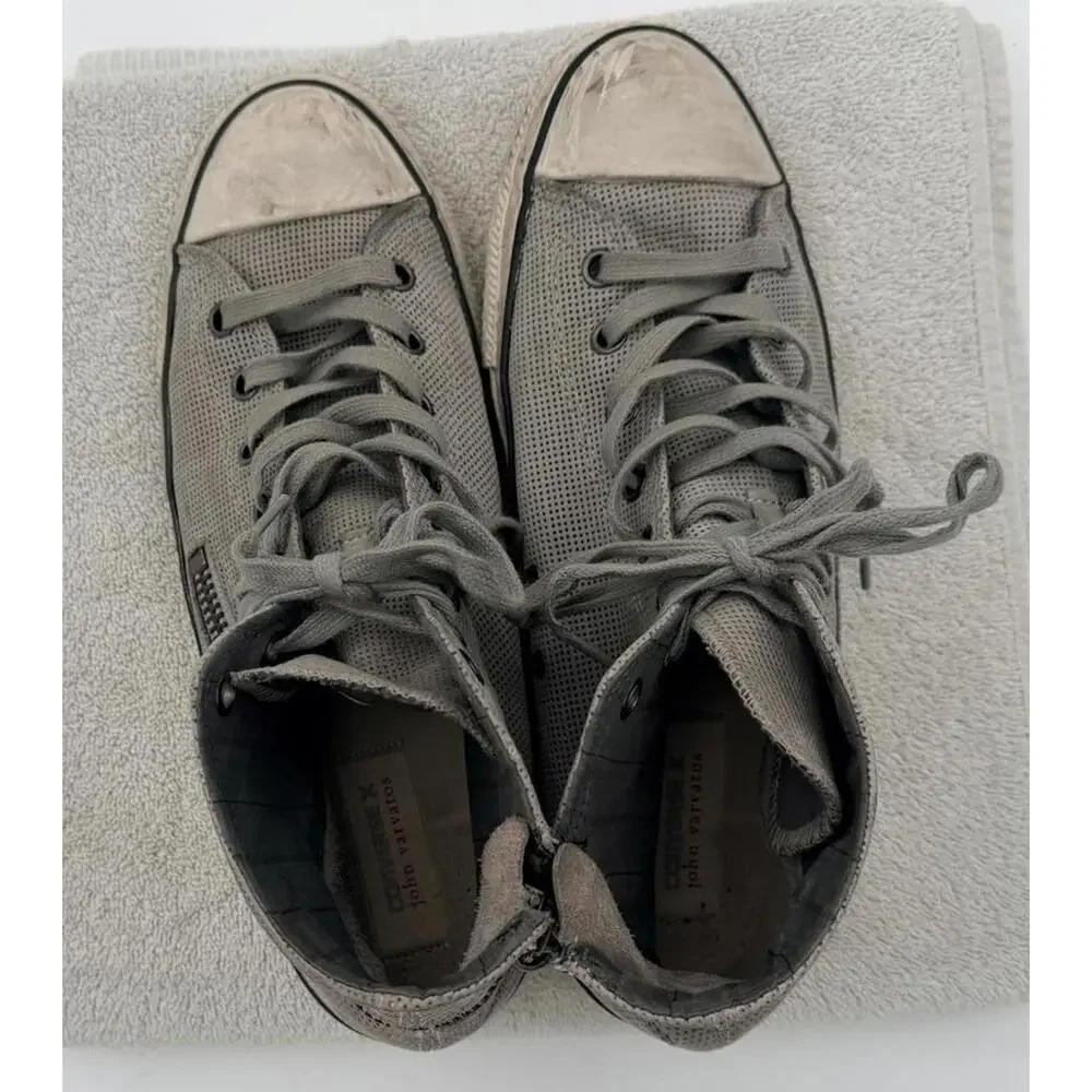 Converse x Varvatos Chuck Taylor Hi 151283C US12 Grey w/ Zip - Picture 6 of 9